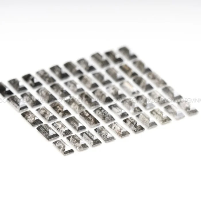 4.0 X 2.0 MM, Baguette Cut Salt And Pepper Diamond