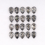 Pear Cut Natural Salt And Pepper Diamond