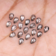 Pear Cut Natural Salt And Pepper Diamond