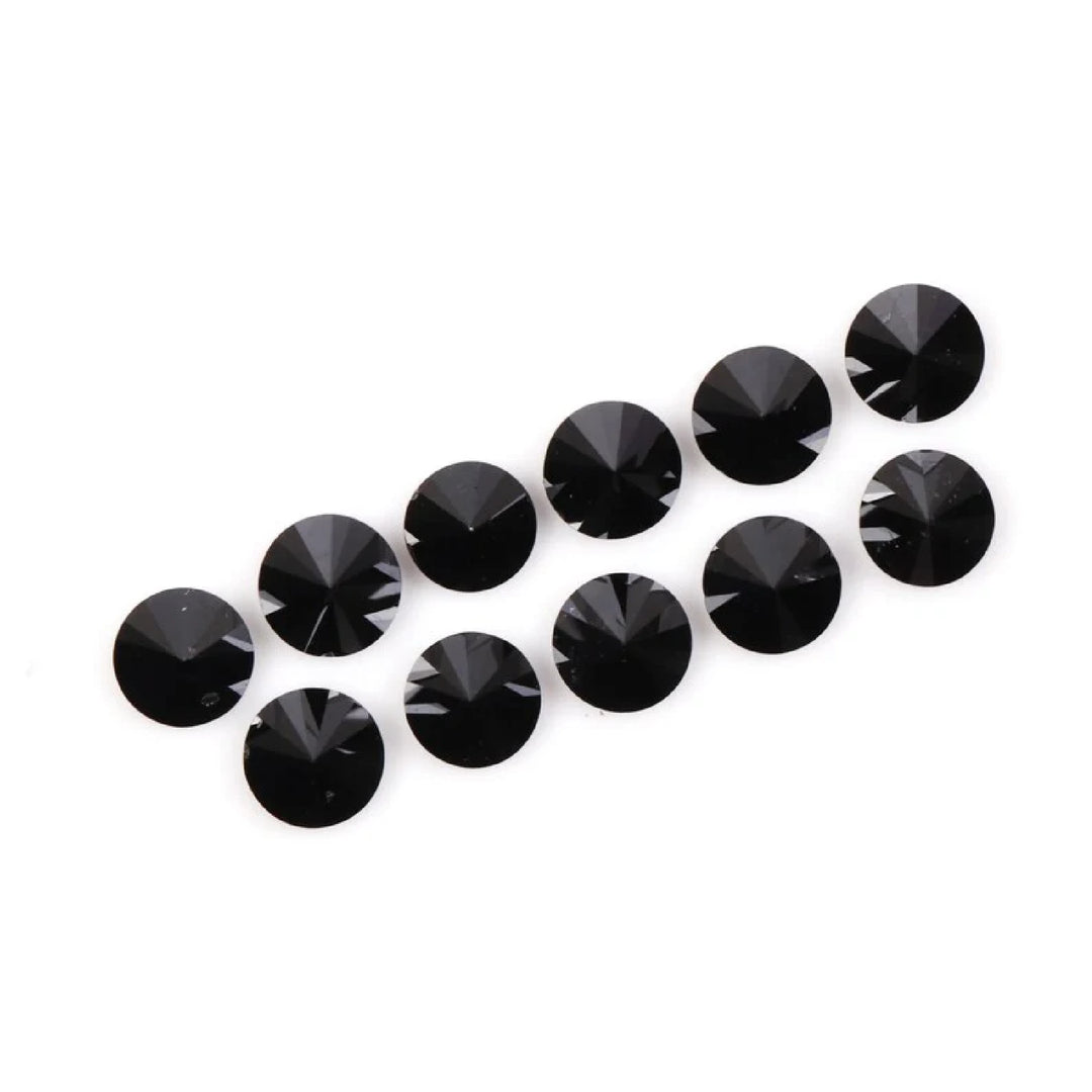 4.1 to 4.5 MM Enhanced Black Round Brilliant Cut Diamonds