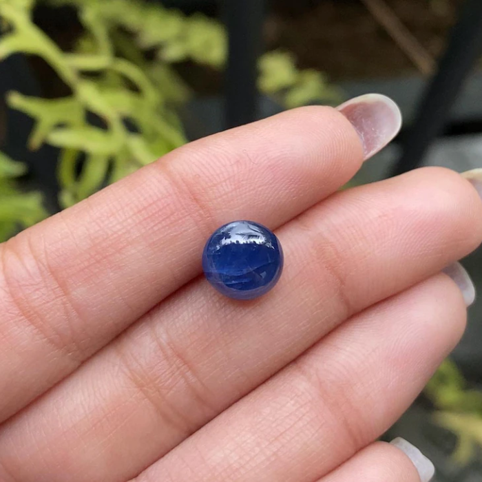 blue gemstone natural cabochon