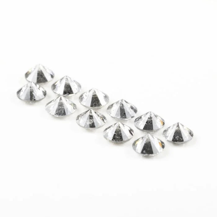4.50 MM Round Brilliant Cut Salt & Pepper Melee Diamond