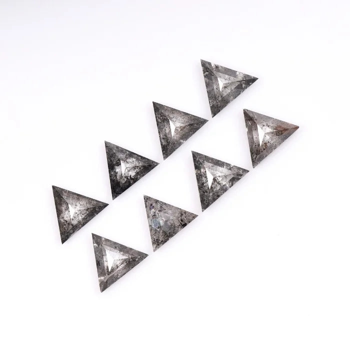 4.50 MM Triangle Cut Salt & Pepper Loose Diamond