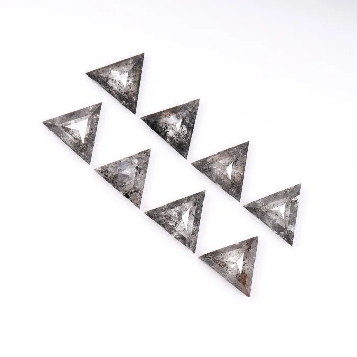 4.50 MM Triangle Cut Salt & Pepper Loose Diamond