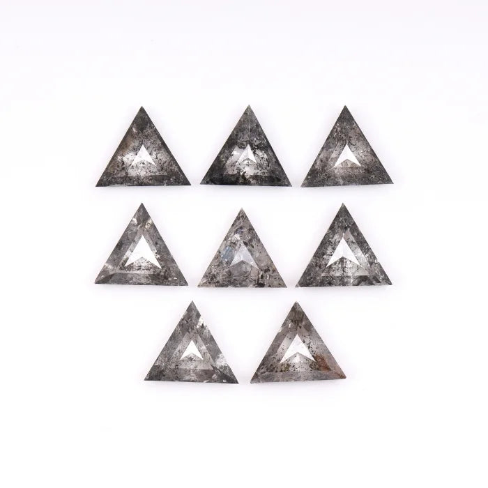 4.50 MM Triangle Cut Salt & Pepper Loose Diamond