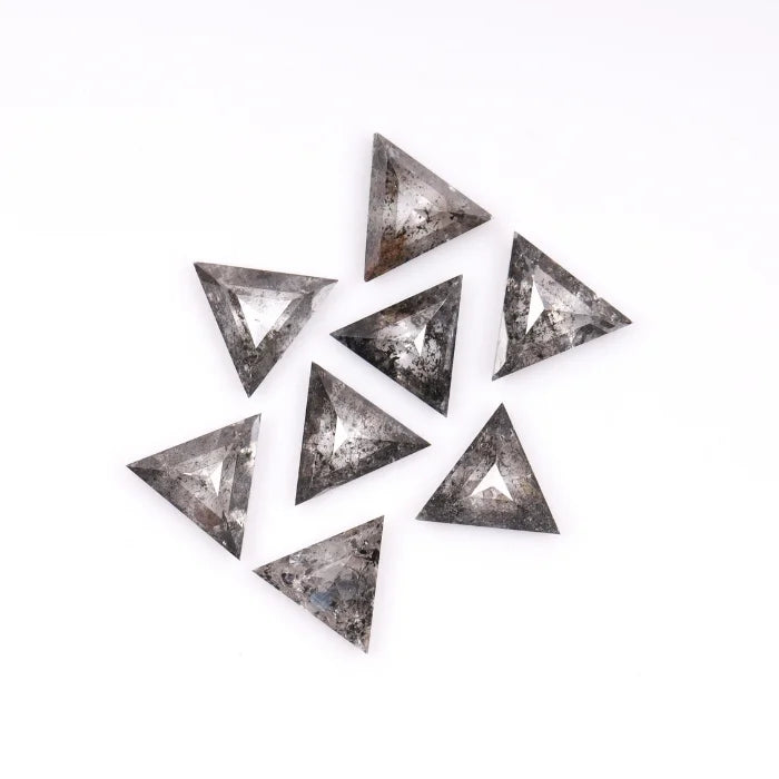 4.50 MM Triangle Cut Salt & Pepper Loose Diamond