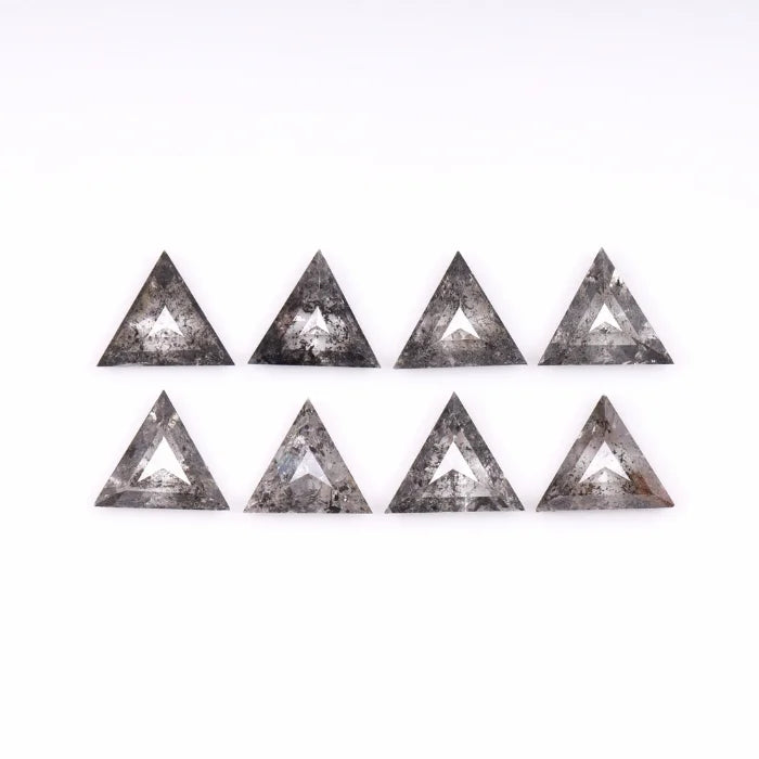 4.50 MM Triangle Cut Salt & Pepper Loose Diamond