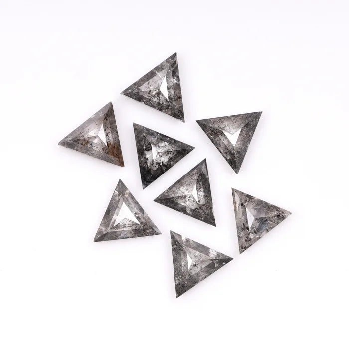 4.50 MM Triangle Cut Salt & Pepper Loose Diamond