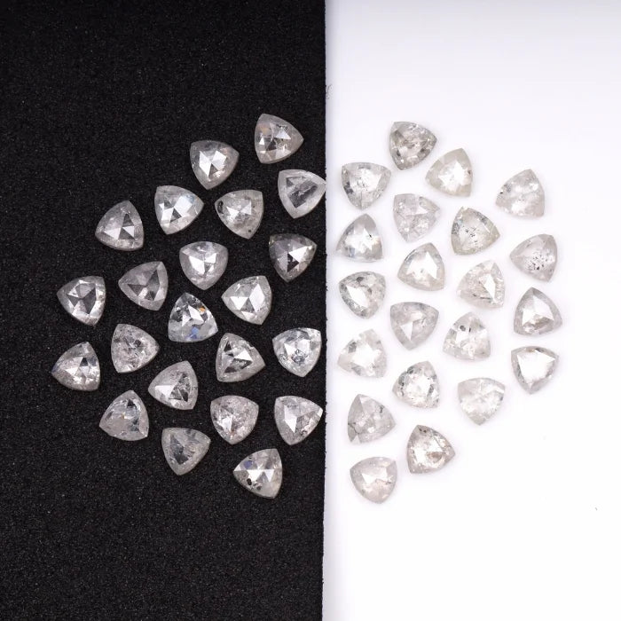 4.50 MM, Trillion Cut Salt And Pepper Diamond