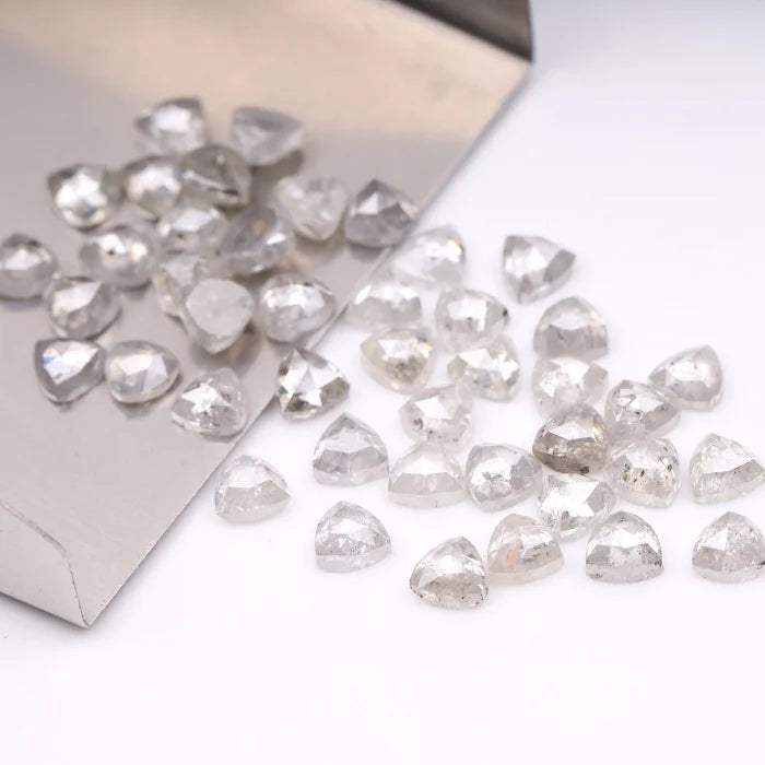 4.50 MM, Trillion Cut Salt And Pepper Diamond