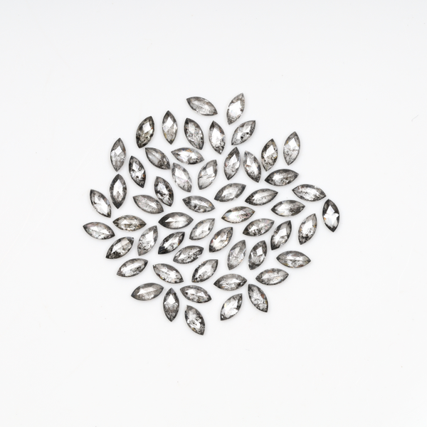 4.0 x 2.0 MM Salt and Pepper Marquise Cut Diamond – Loose Natural Stone