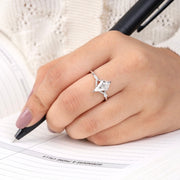 silver kite diamond ring