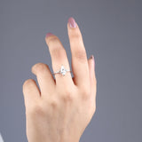 modern kite cut engagement ring