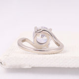 Round Brilliant Cut Tension Set Solitaire Engagement Ring