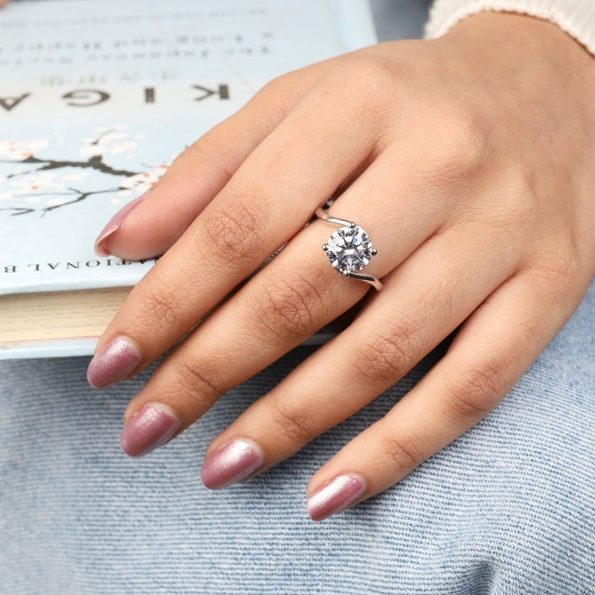 Round Lab Diamond Ring