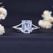 Emerald Cut Lab Diamond Ring