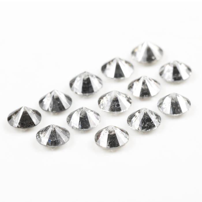 4.3 MM Salt And Pepper Round Brilliant Cut Diamond