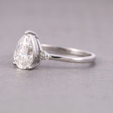 Pear Cut Lab-Grown Diamond Wedding Ring