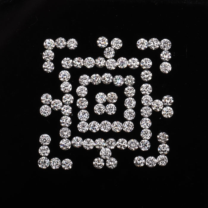 1.7 MM Natural White Diamond Natural Loose Round Brilliant Cut Diamond
