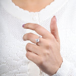 Load image into Gallery viewer, Pear Lab Diamond Engagement Ring
