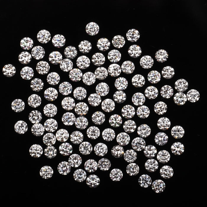 1.5 MM Natural White Round Brilliant Cut Diamond Natural Loose Diamond For Earring & Ring