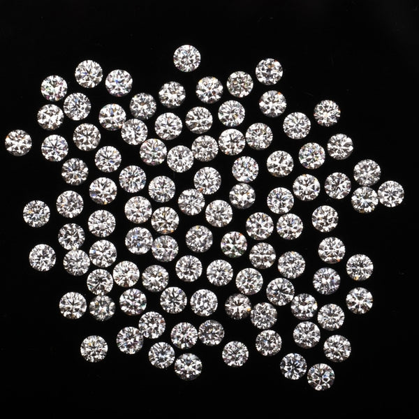 1.6 MM Natural White Round Brilliant Cut Diamond Natural Loose Diamond For Earring