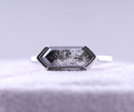 Load image into Gallery viewer, Half Bezel Set Hexagon Cut Lab Diamond Solitaire Ring
