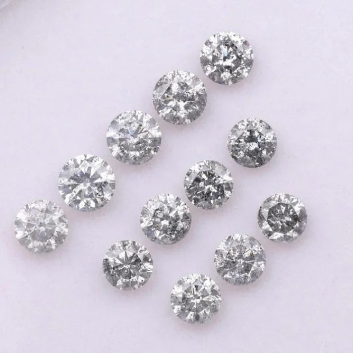 5.00 MM Round Brilliant Cut Salt & Pepper Diamond