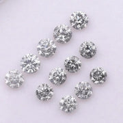 5.00 MM Round Brilliant Cut Salt & Pepper Diamond - Minimal Carbon