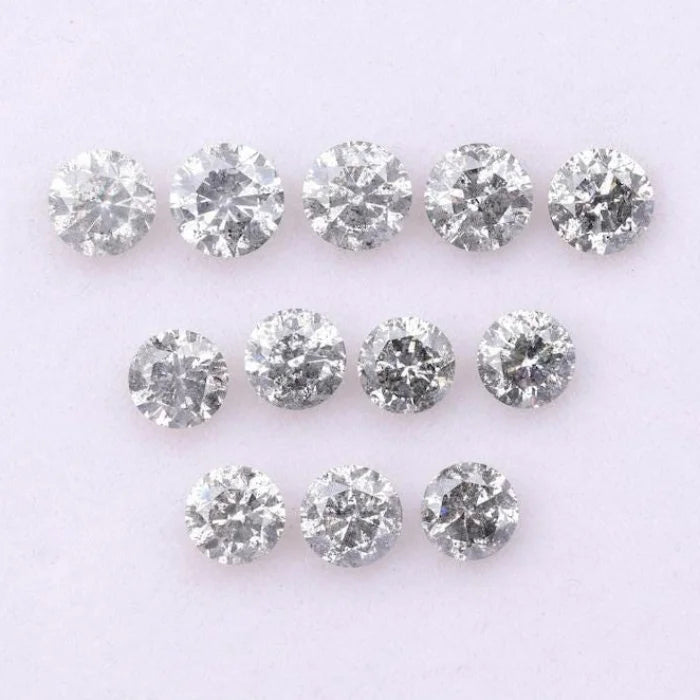5.00 MM Round Brilliant Cut Salt & Pepper Diamond