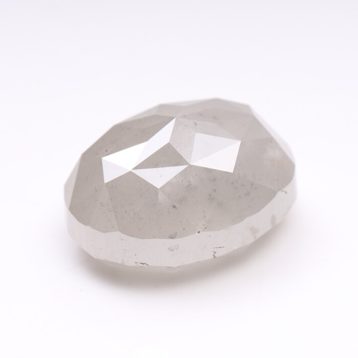 5.04 CT Oval Cut Natural Salt And Pepper Diamond