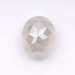 5.04 CT Oval Cut Natural Salt And Pepper Diamond