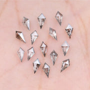5.0 X 3.0 MM Salt and Pepper Kite Cut Diamonds | TheMinimalCarbon