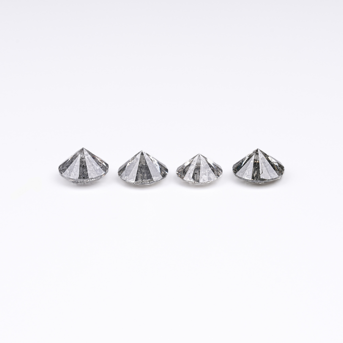 5.42 CT Round Brilliant Cut Salt And Pepper Diamond