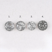 5.42 CT Round Brilliant Cut Salt And Pepper Diamond