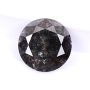 round brilliant cut salt and pepper diamond