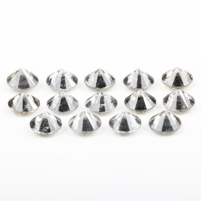 4.2 MM Salt And Pepper Round Brilliant Cut Diamond