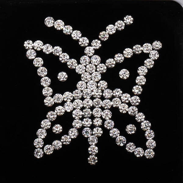 1.5 MM Natural Loose Diamond Natural White Round Brilliant Cut Diamond For Earring