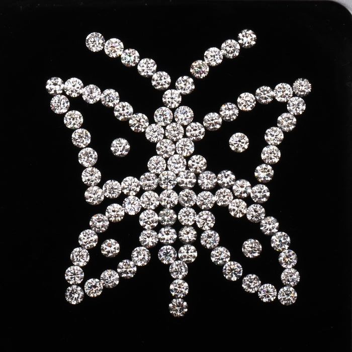 1.5 MM Natural Loose Diamond Natural White Round Brilliant Cut Diamond For Earring