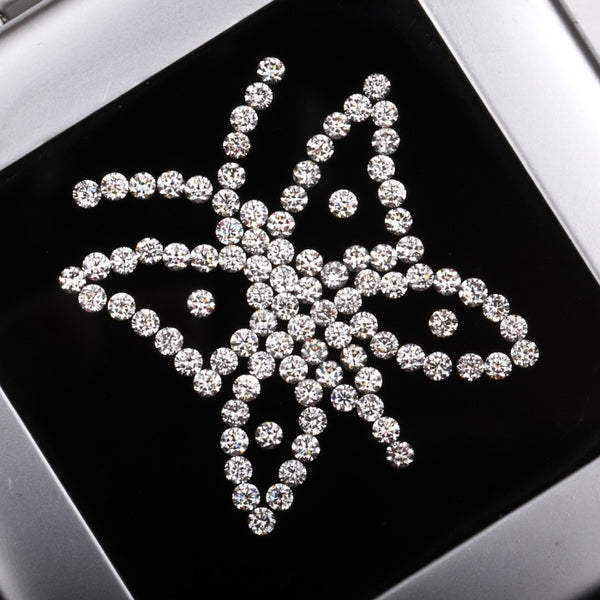 1.5 MM Natural Loose Diamond Natural White Round Brilliant Cut Diamond For Earring