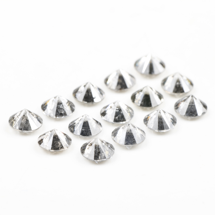 4.2 MM Salt And Pepper Round Brilliant Cut Diamond
