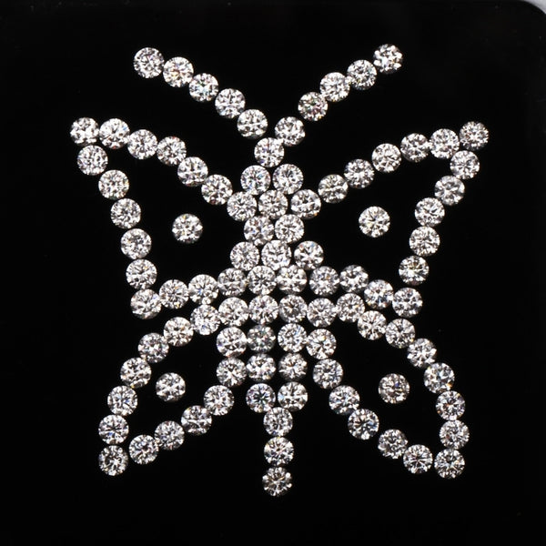 1.6 MM Round Brilliant Cut Diamond Natural Loose White Diamond For Earring & Ring