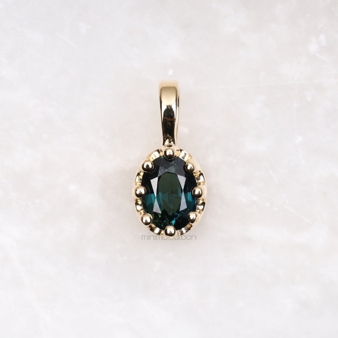 Oval Sapphire Pendant