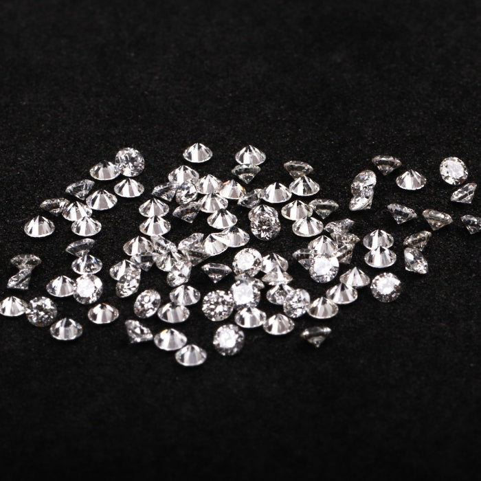 1.5 MM Natural Loose Diamond Natural White Round Brilliant Cut Diamond For Earring