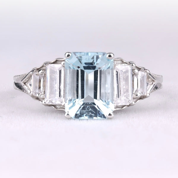 Vintage-Inspired Emerald Cut Engagement Ring