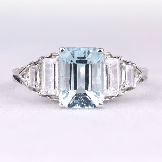 Vintage-Inspired Emerald Cut Engagement Ring