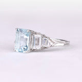 Vintage-Inspired Emerald Cut Engagement Ring