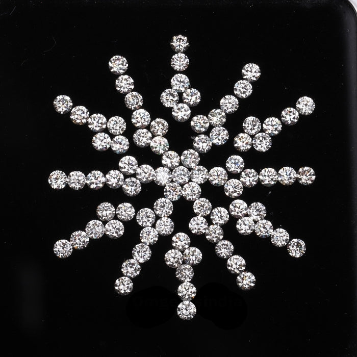 1.7 MM Natural Loose Diamond Natural White Round Brilliant Cut Diamond For Earring