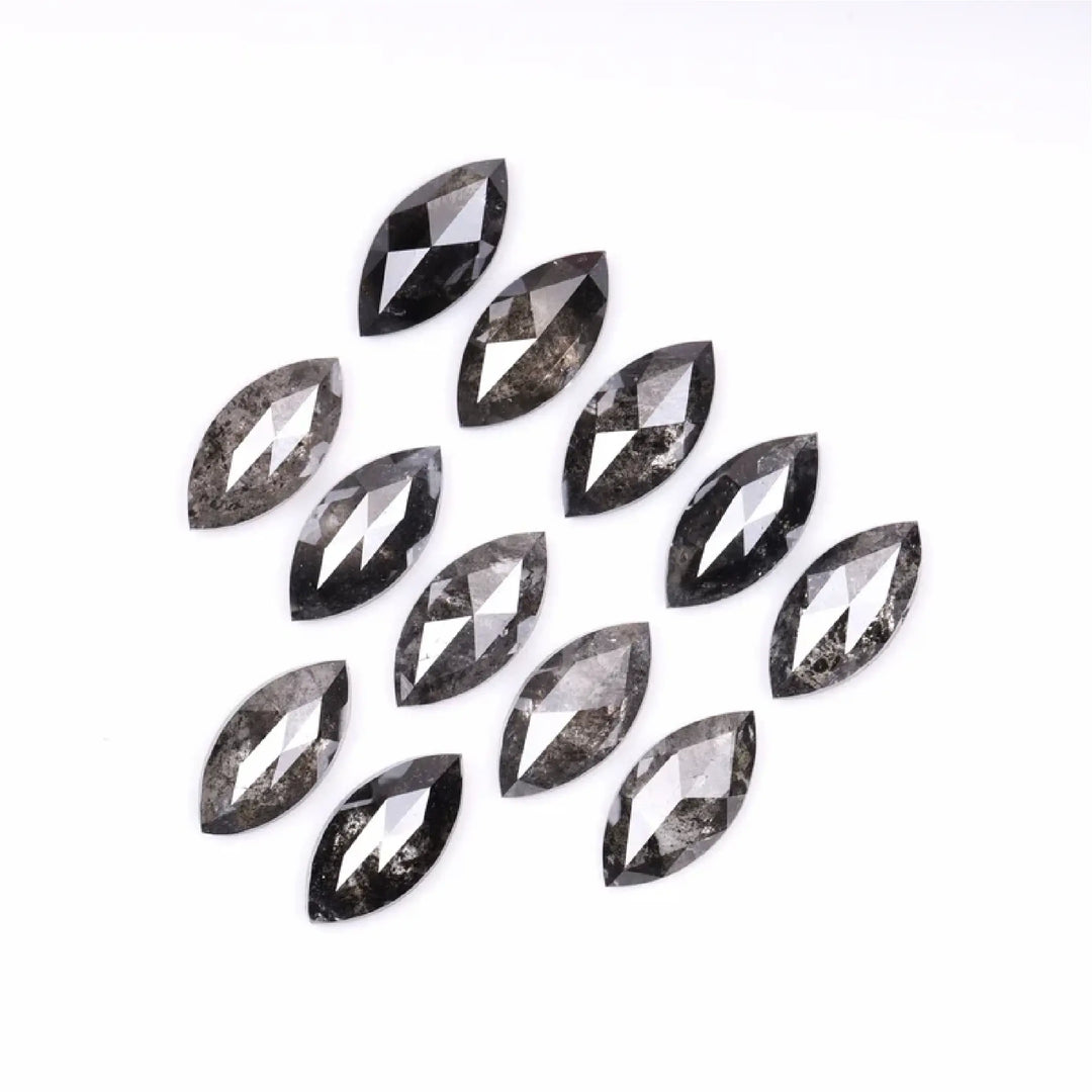 6.0 X 3.0 MM Salt and Pepper Marquise Cut Diamond