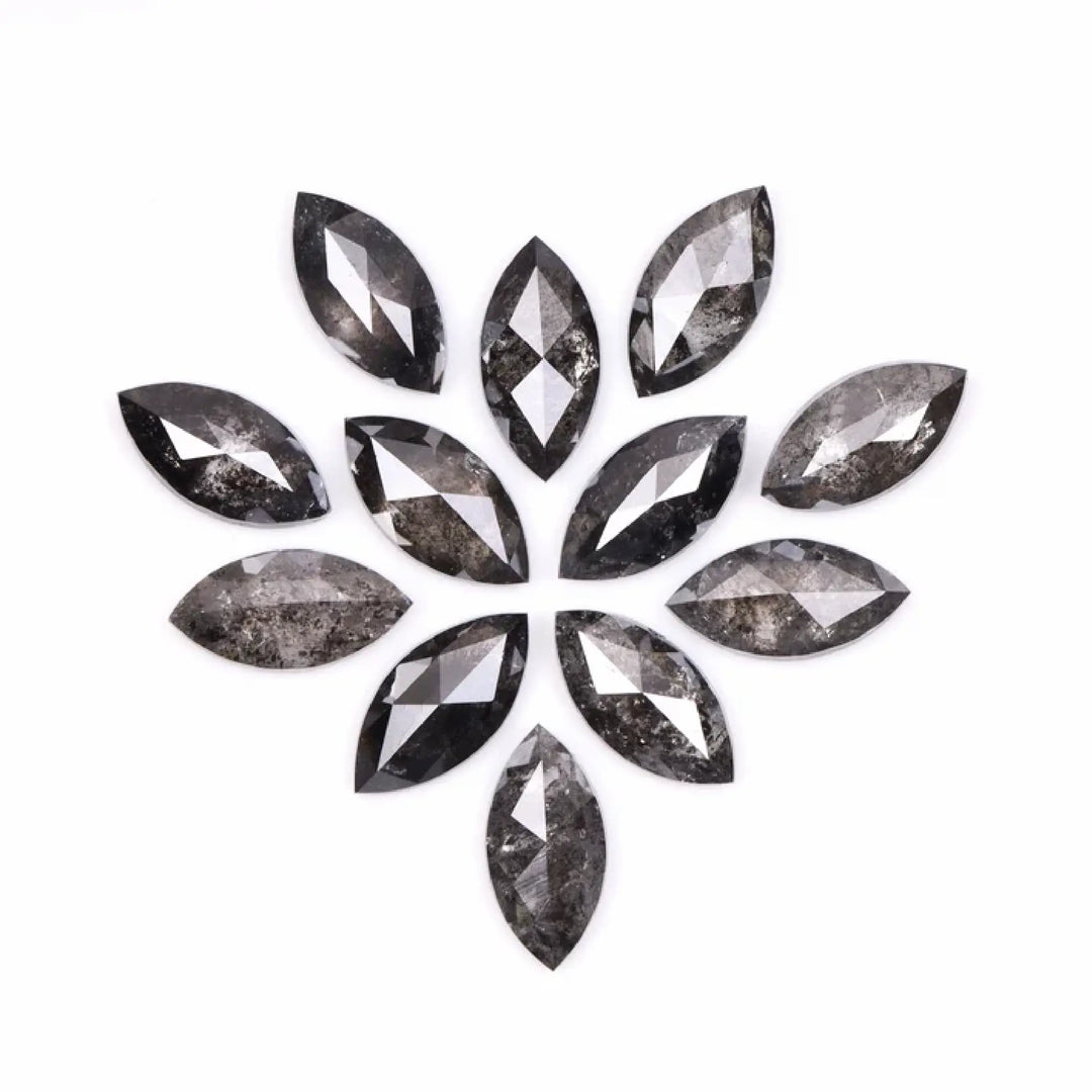 6.0 X 3.0 MM Salt and Pepper Marquise Cut Diamond